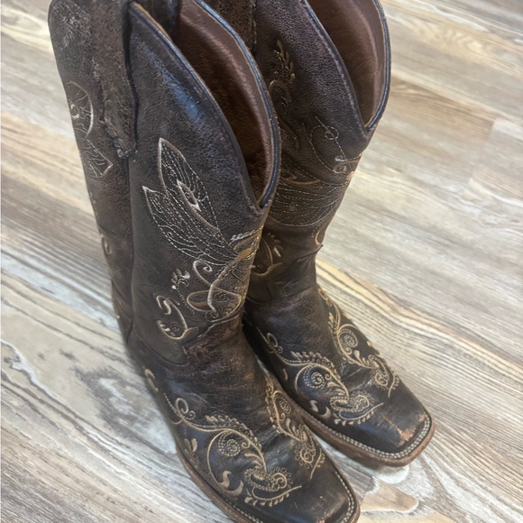Women's Circle G. Dragonfly Embroidered Western Boots - 8.5 - Picture 1 of 3